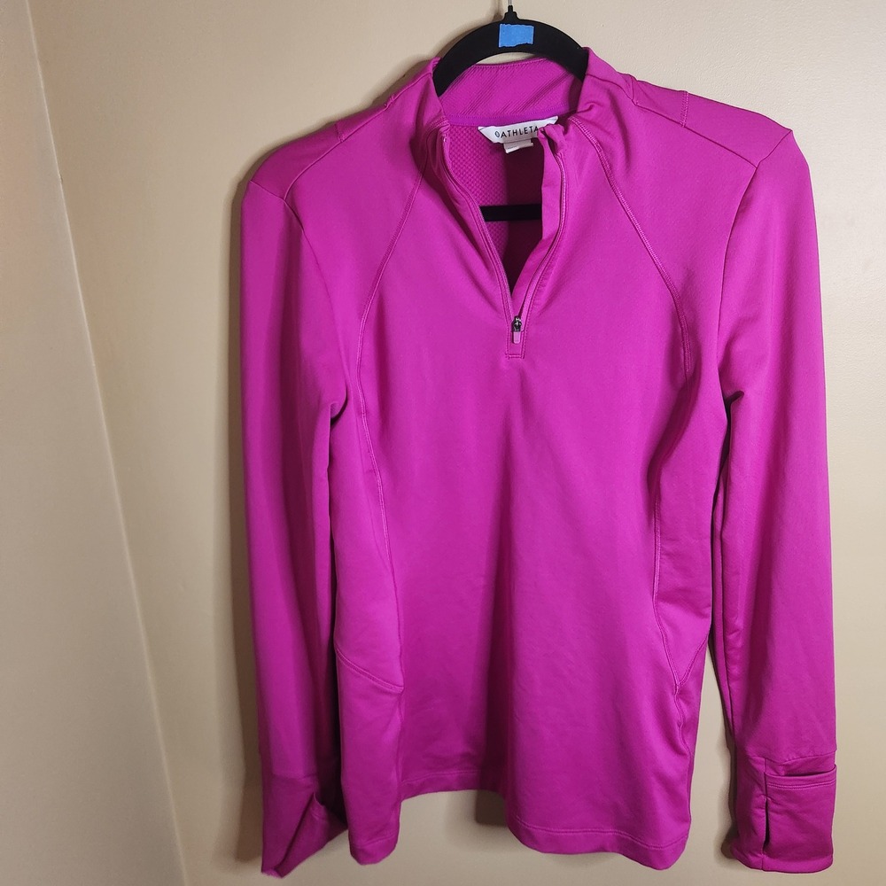 Athleta Whistler  Half-Zip Pullover Fuschia Size S 983842